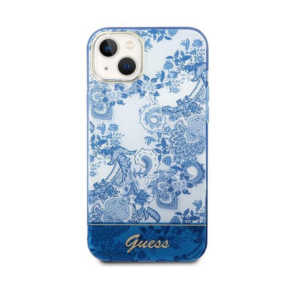 GUESS futerał do IPHONE 14 Plus GUHCP14MHGPLHB (IML Electro Cam TDJ) niebieski