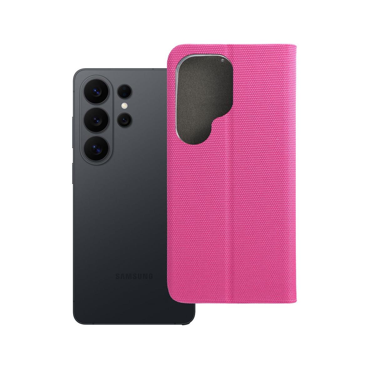 Etui z klapką na Samsung S26 ULTRA Sensitive Book różowe