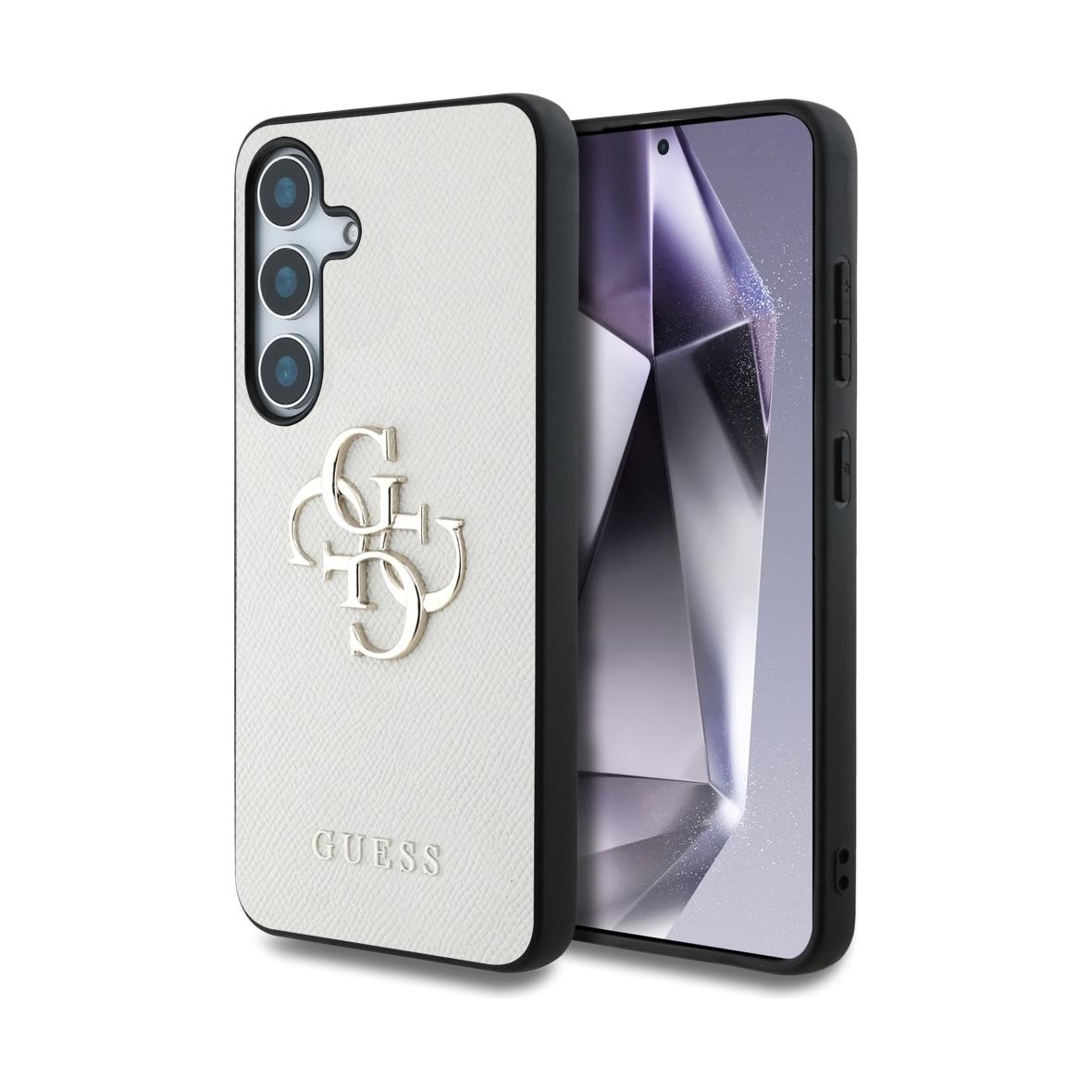 GUESS futerał do SAMSUNG S25 GUHCS25SPGT4MBE (PU Grained Big 4G and Classic Logo) beżowy