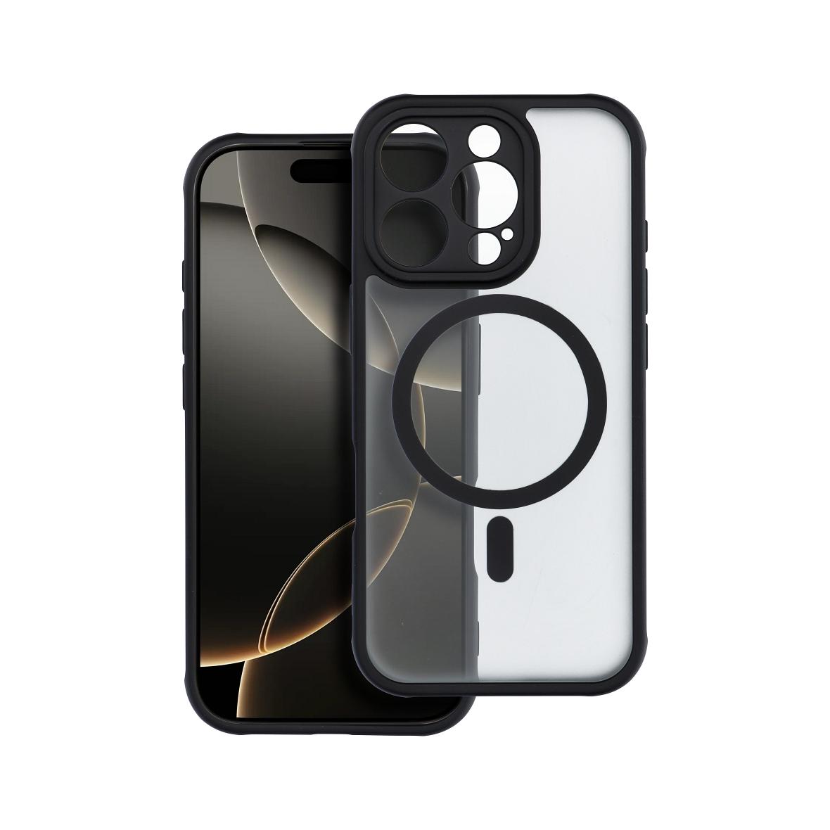 Futerał do iPhone 16 PRO Full Matte Mag Cover zgodny z MagSafe czarny