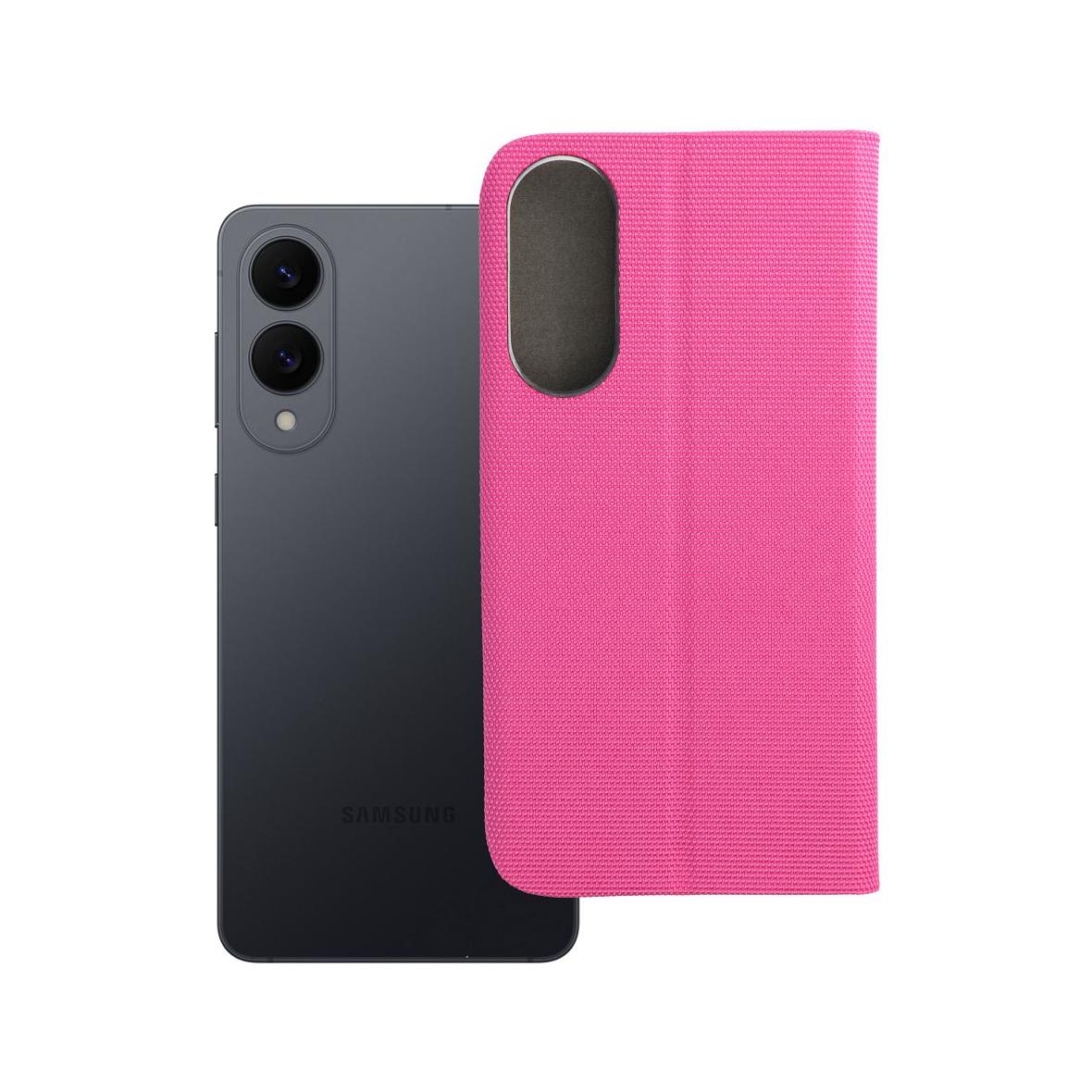 Etui z klapką na Samsung S25 EDGE Sensitive Book różowe