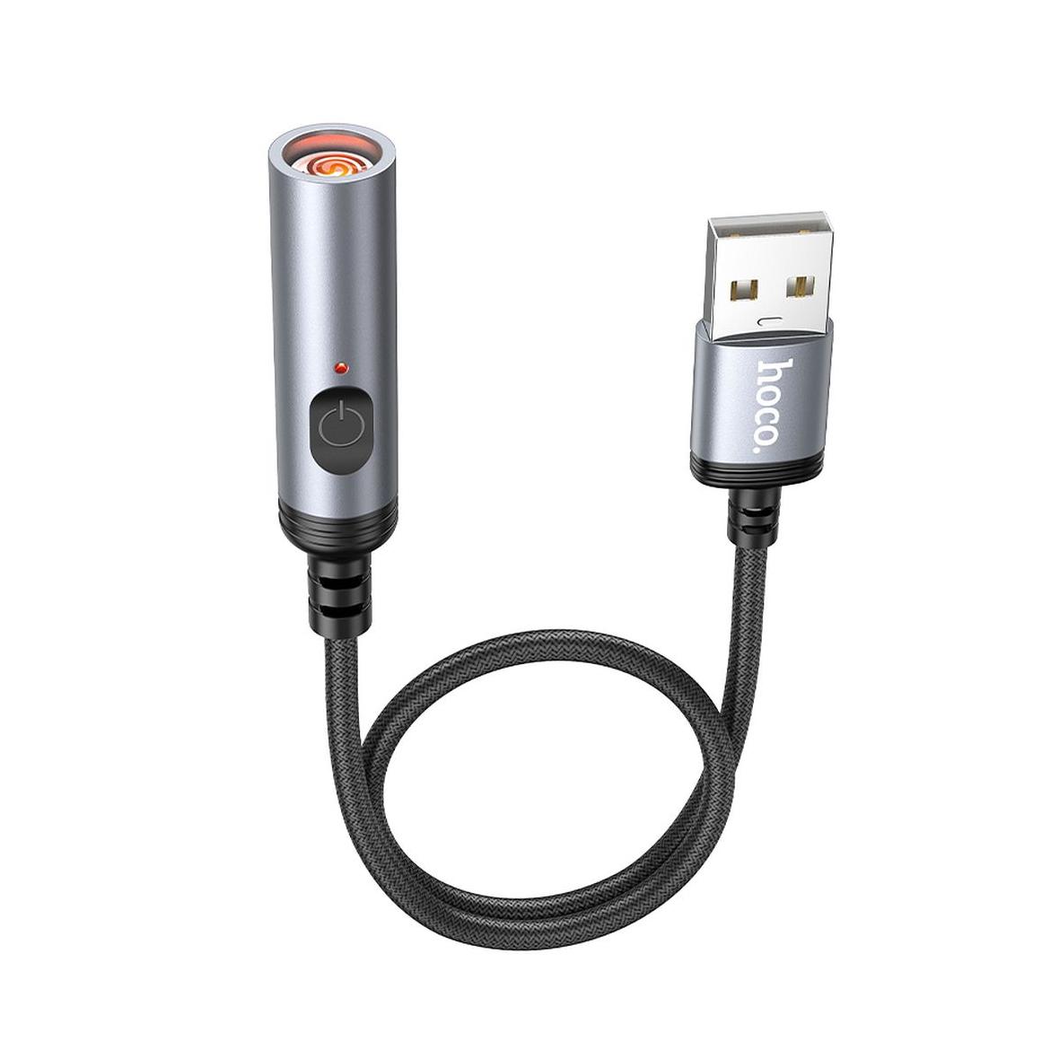 Adapter USB A do zapalniczka samochodowa Hoco 0,3 m UA30 czarny