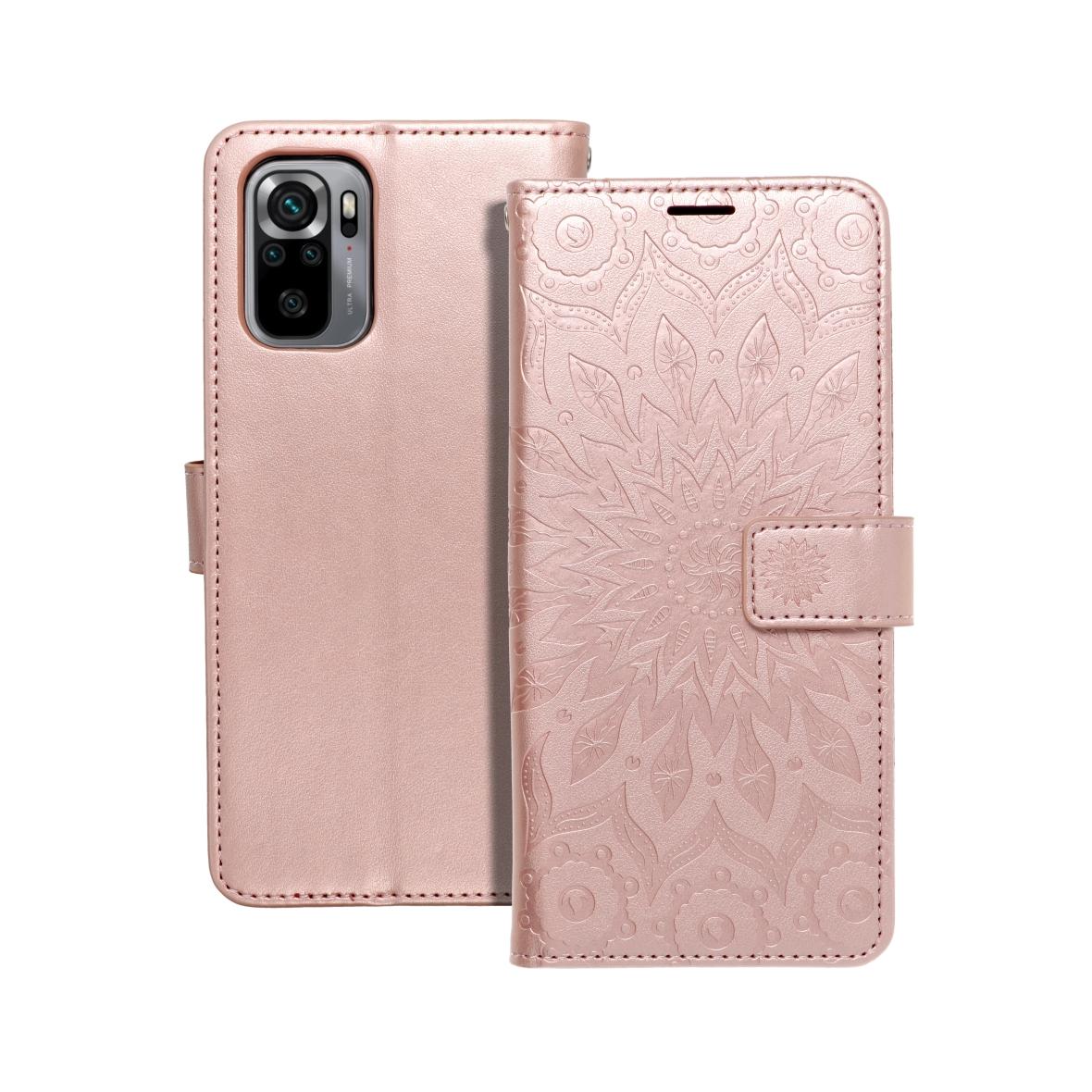 Etui z klapką na Xiaomi Redmi NOTE 10 / 10S Mezzo Book mandala złoto-różowe