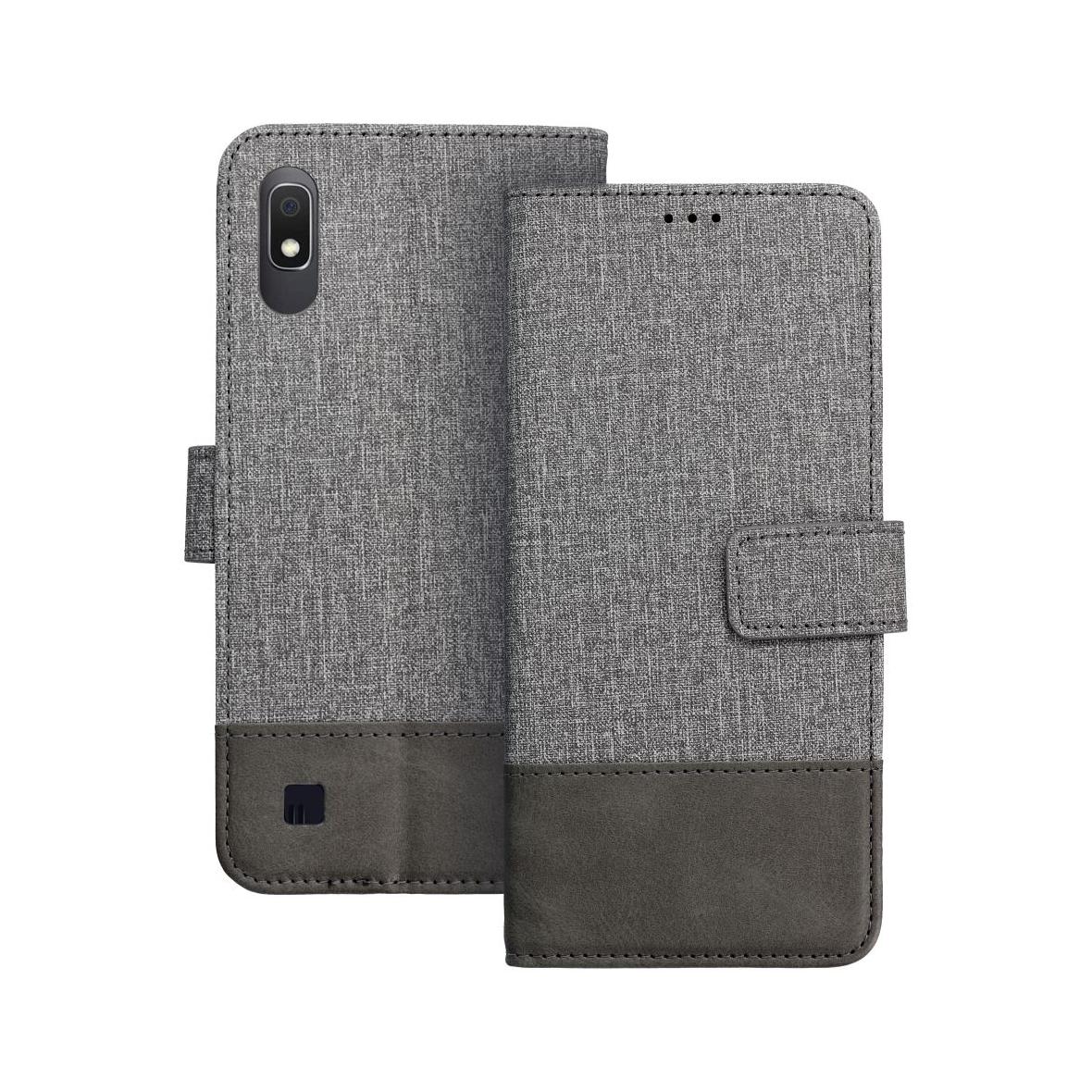 Etui z klapką na Samsung A10 Gomma Book szare