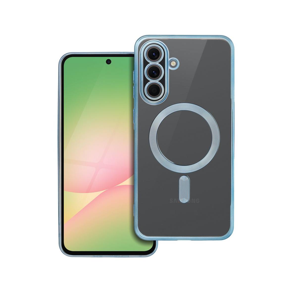 Futerał do Samsung A56 Electro Mag Cover zgodny z MagSafe niebieski