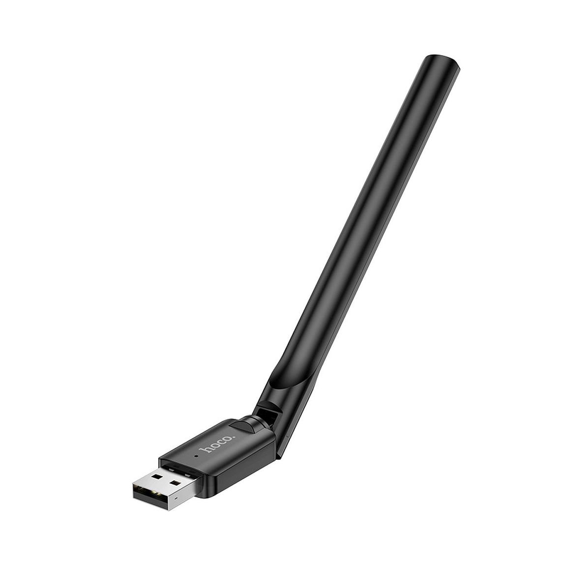 Karta sieciowa WiFI4 Hoco na USB A HI32 czarna