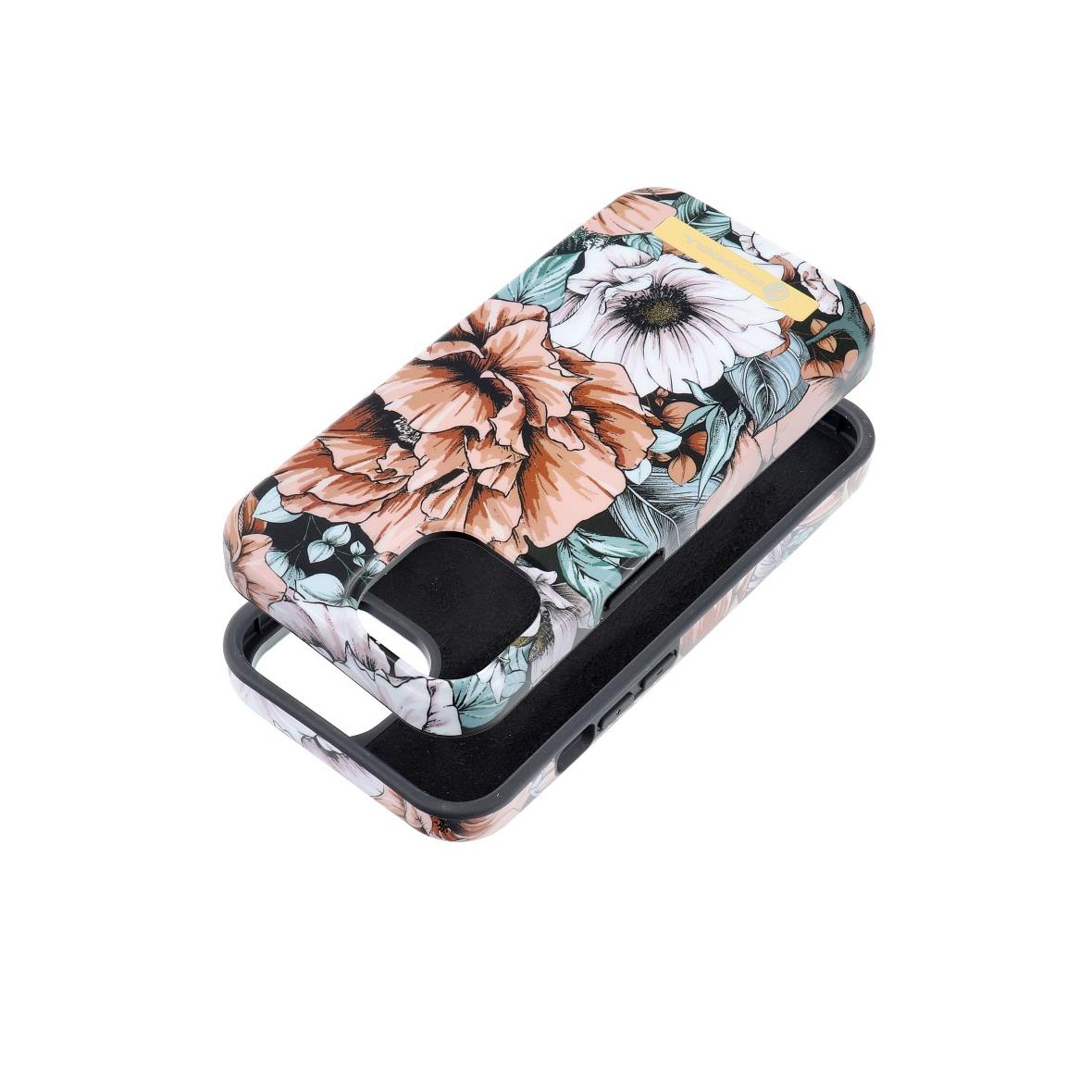 Etui na iPhone 15 Forcell F-Protect Mirage zgodny z MagSafe bloom bush