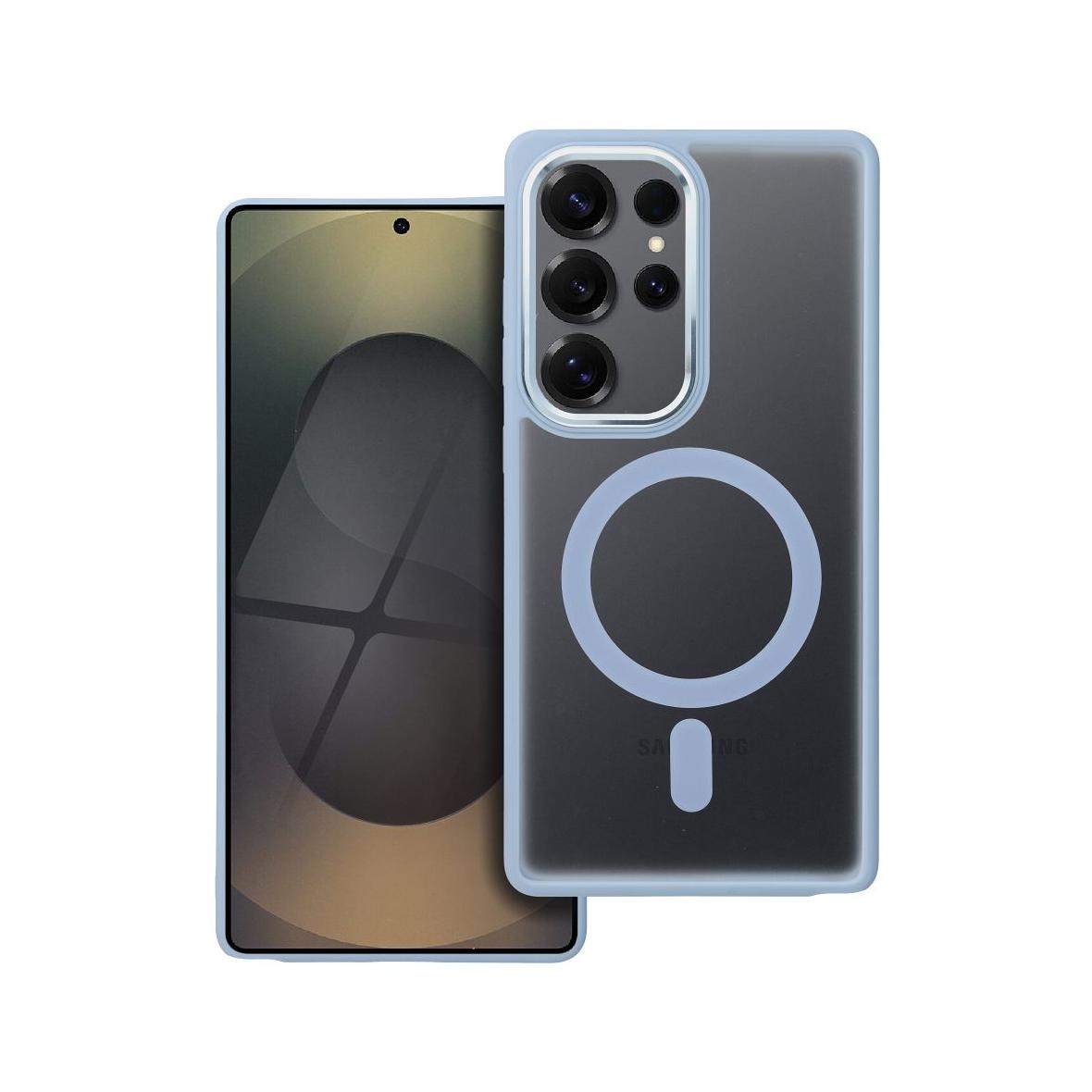Futerał MATTE MAG COVER kompatybilny z MagSafe do SAMSUNG S25 ULTRA niebieski