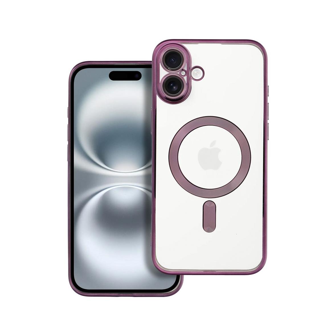 Futerał do iPhone 16 PLUS Electro Mag Cover zgodny z MagSafe fioletowy