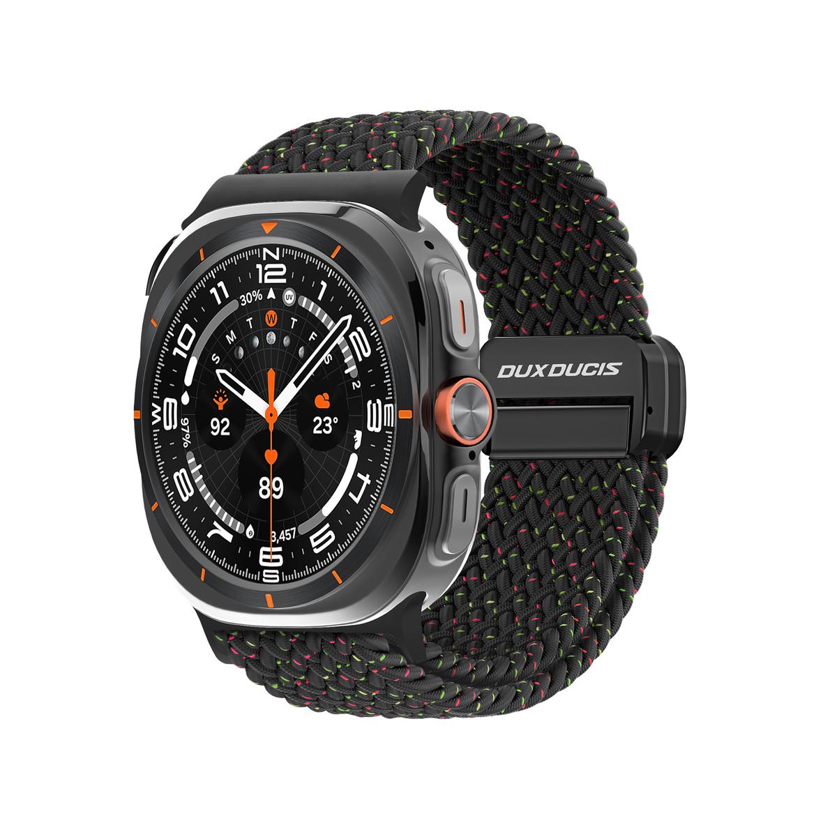 DUX DUCIS pasek MIXTURE PRO pleciony do Samsung Watch 47 mm czarny