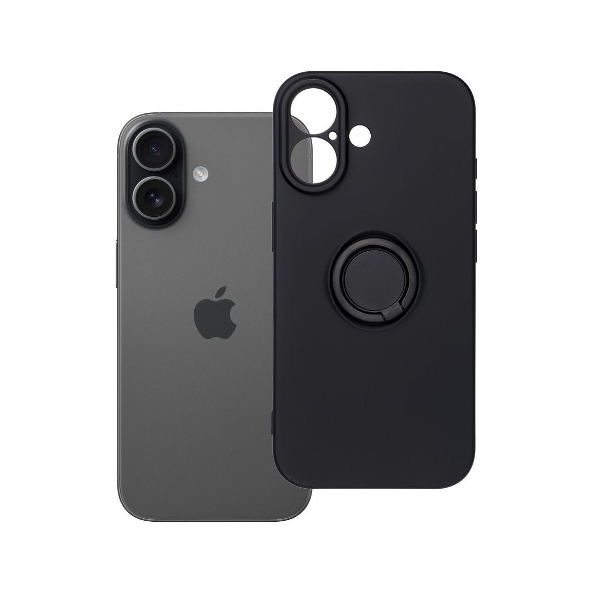 Futerał do iPhone 17 Silicone Ring czarny