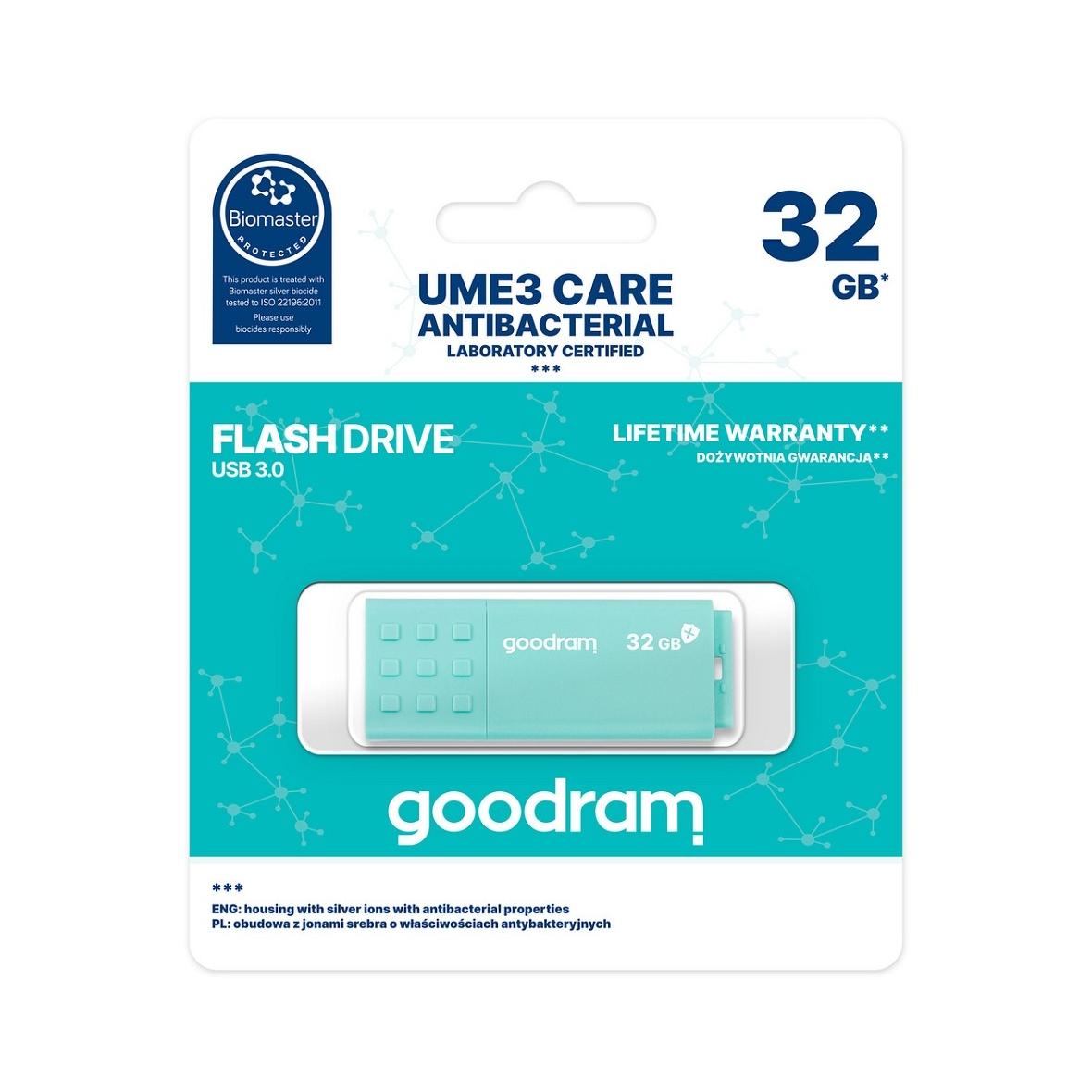 GOODRAM pendrive UME3 32GB USB3.2 (Biomaster protected)