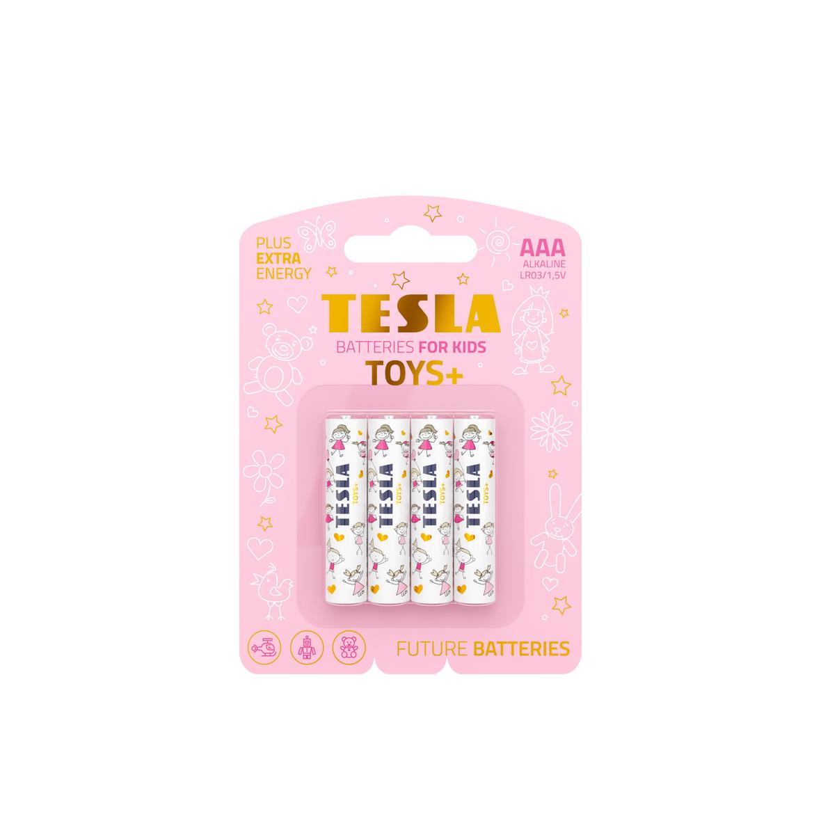 TESLA bateria alkaliczna R3 (AAA) TOYS+ GIRL [4x120] 4 szt