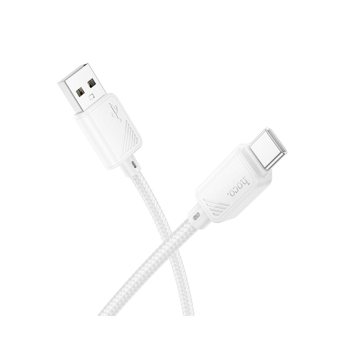 Kabel USB A do USB C Hoco 3A 1 m X113 biały