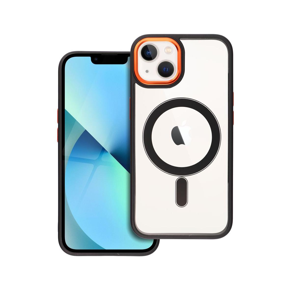 Futerał COLOR EDGE MAG COVER kompatybilny z MagSafe do IPHONE 13 czarno złoty