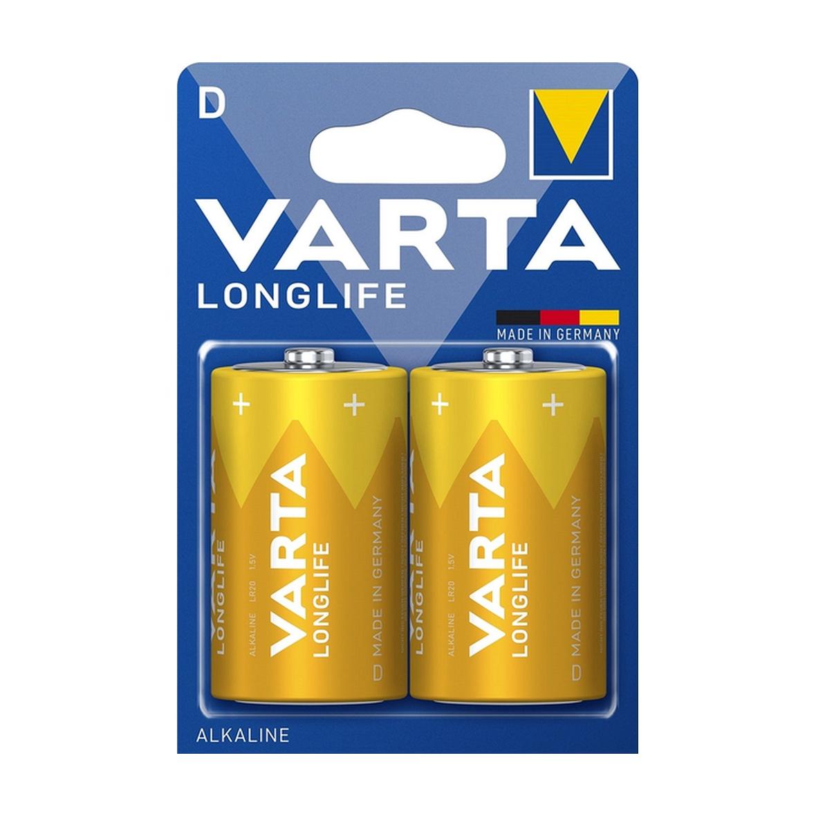 VARTA bateria alkaliczna R20 (Typ D) Longlife 2 szt
