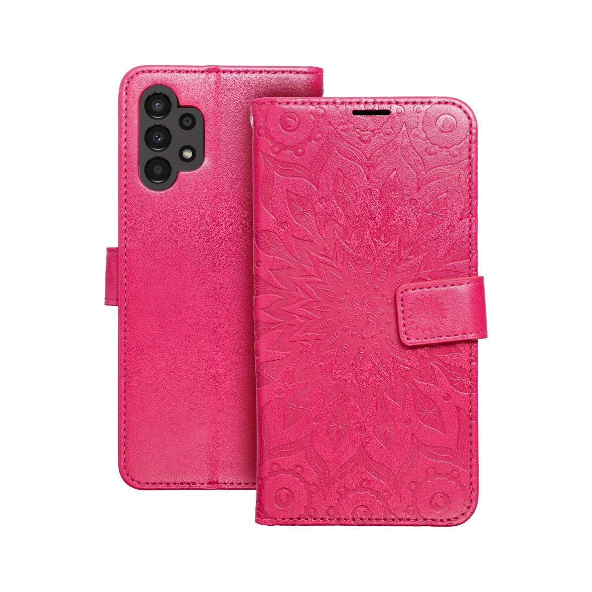 Etui z klapką na Samsung A13 4G Mezzo Book mandala magenta
