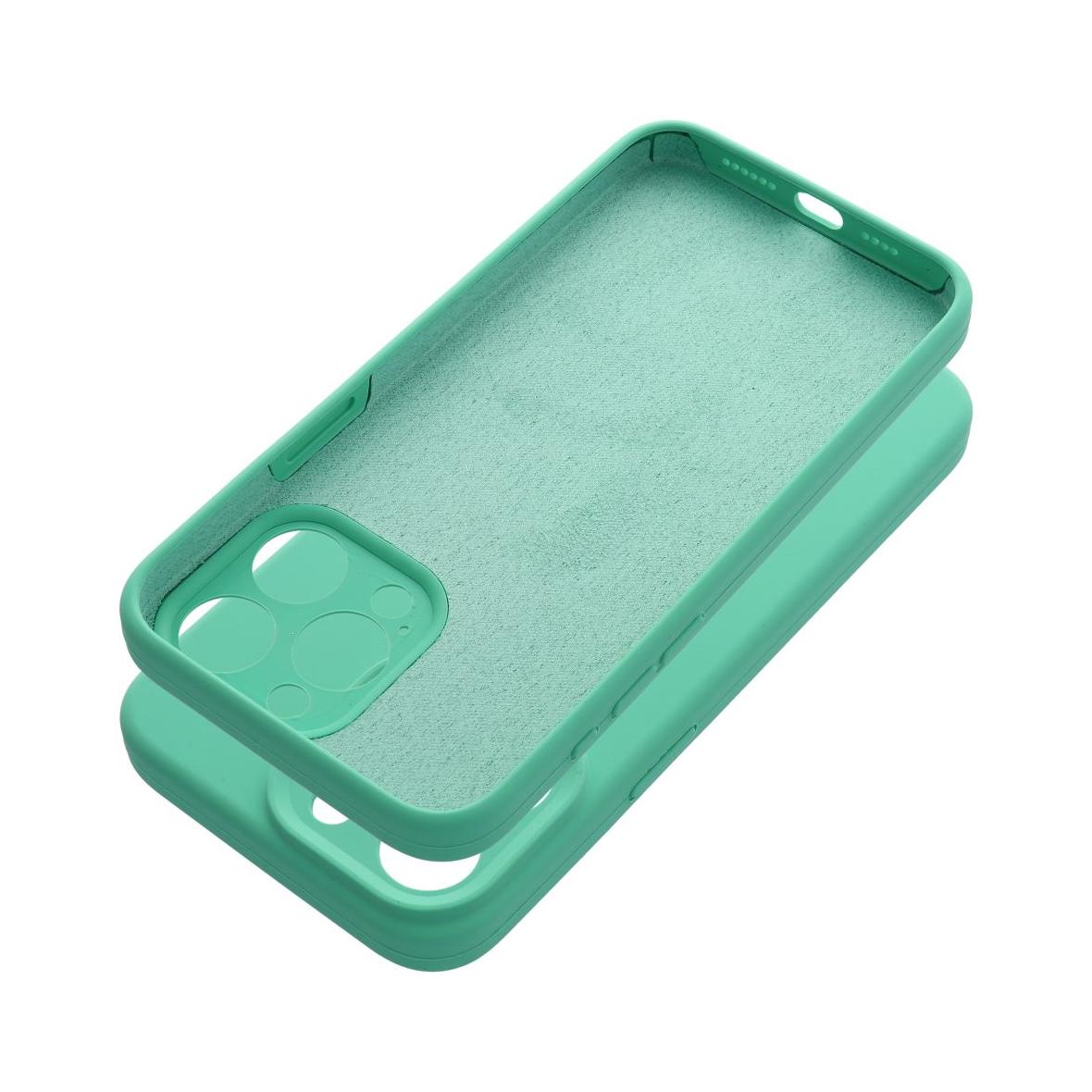 Futerał do iPhone 15 PRO MAX Silicone 2mm miętowy