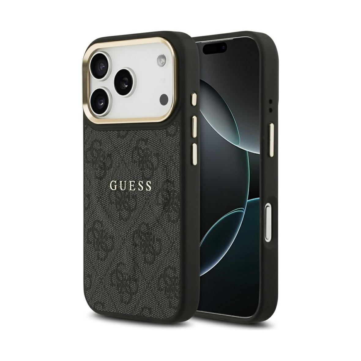 GUESS futerał do IPHONE 17 Pro kompatybilny z MagSafe GUHMP17LP4MSEGCK (PU 4G W/ Classic) czarny