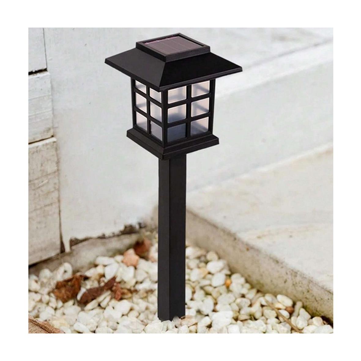 Lampa solarna ogrodowa LED wbijana RC-K-1284 (2 szt w zestawie) czarna