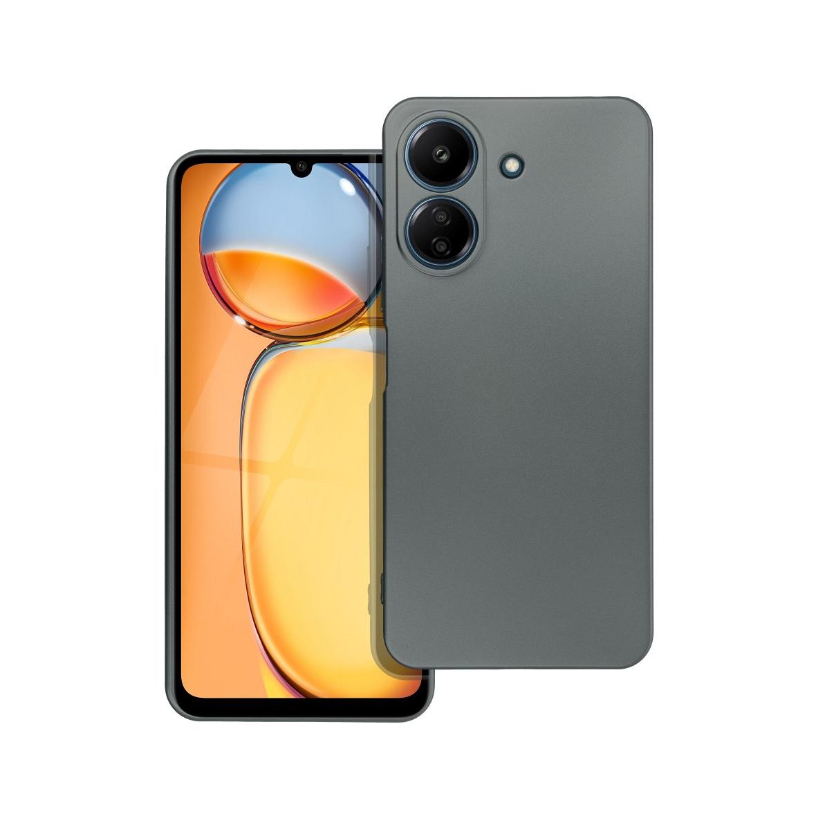 Futerał do Xiaomi Redmi 13C / Poco C65 Metallic szary