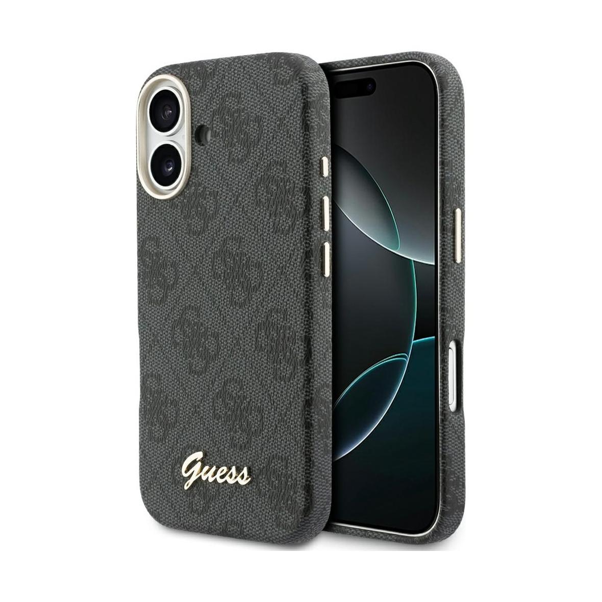 GUESS futerał do IPHONE 17 kompatybilny z MagSafe GUHMP17S5P4FWMSK (PU FW 4G Script) czarny