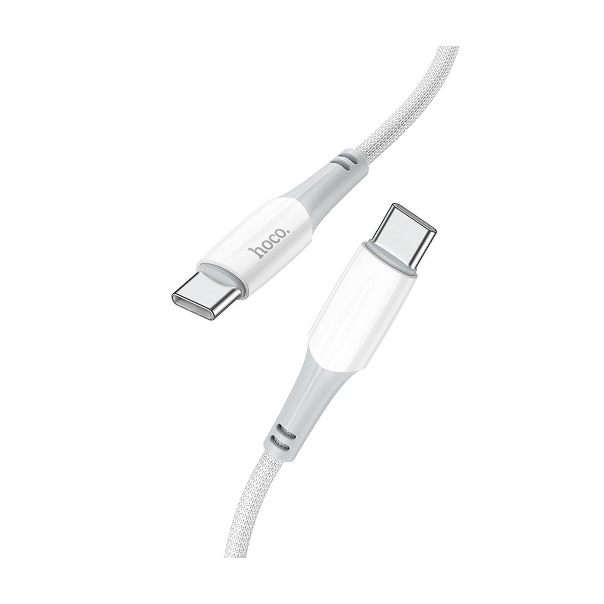 Kabel USB C do USB C Hoco PD 3A 60W 1 m X70 biały