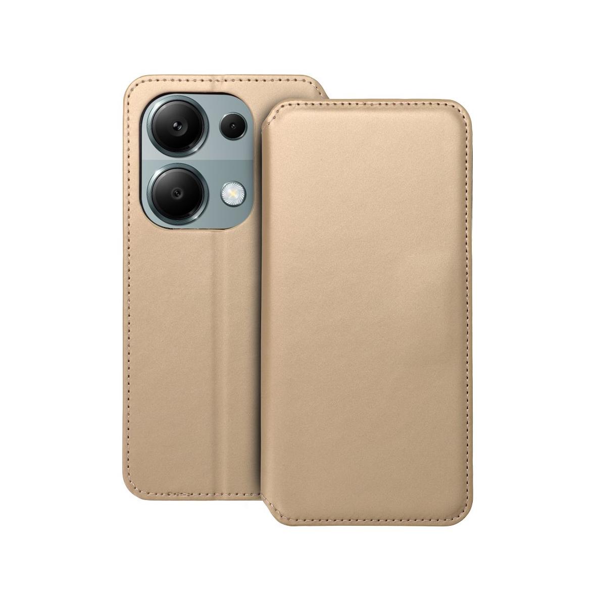 Etui z klapką na Xiaomi Redmi NOTE 13 PRO 4G Dual Pocket Book złote