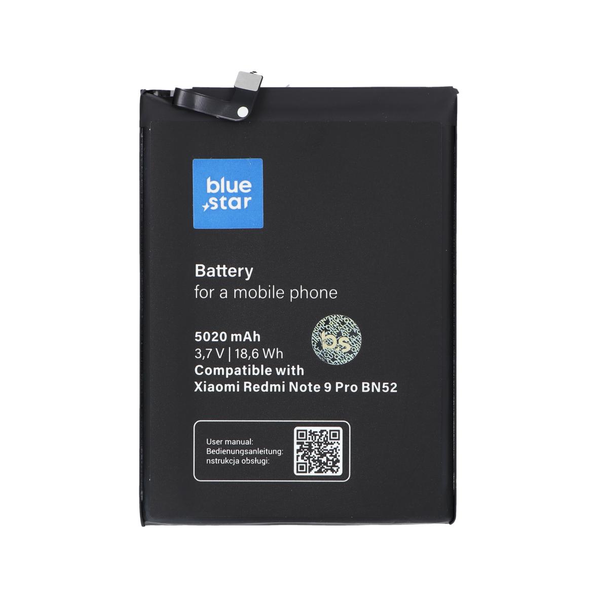 Bateria do Xiaomi Redmi Note 9 Pro (BN52) 5020 mAh Blue Star