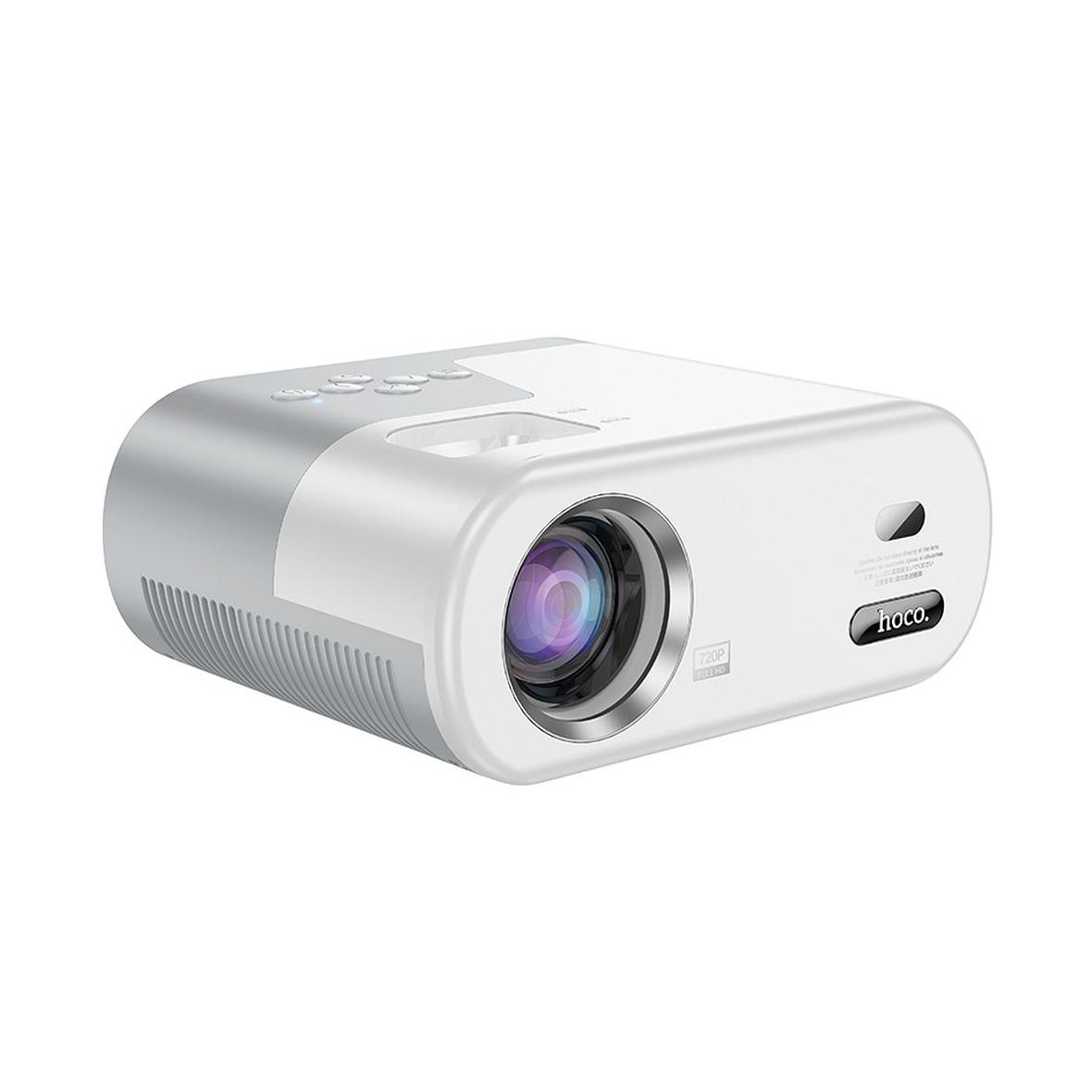 Projektor HD Ready Hoco z systemem Android Wi-Fi Bluetooth 720P DT2 biały