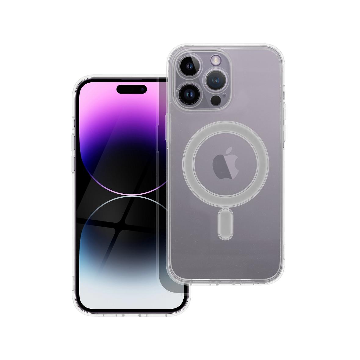 Futerał do iPhone 14 PRO MAX Clear Mag Cover (STR / CAMERA PROTECTION) zgodny z MagSafe  transparentny
