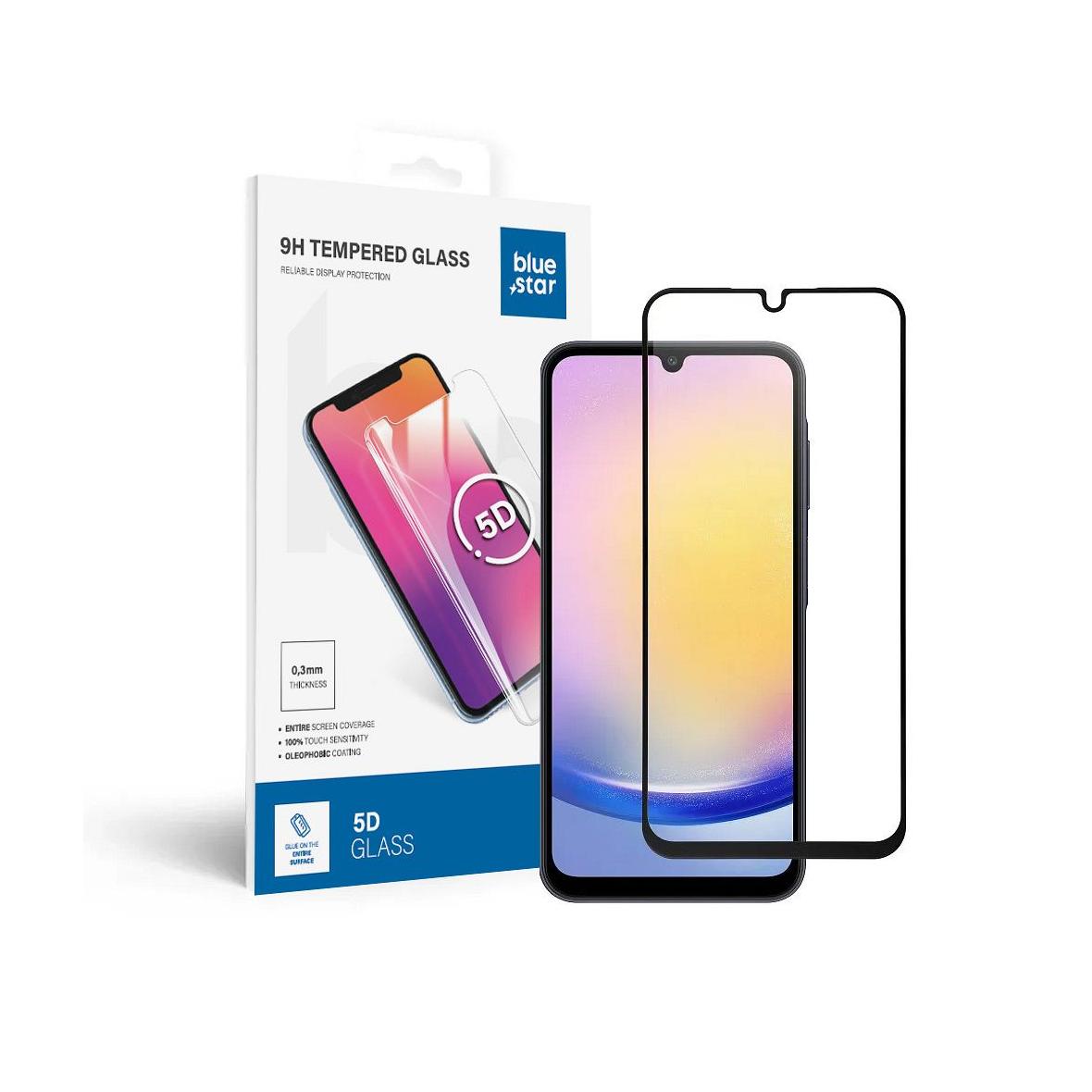 Szkło hartowane do Samsung Galaxy A25 5G (full glue / case friendly) Blue Star 5D czarne