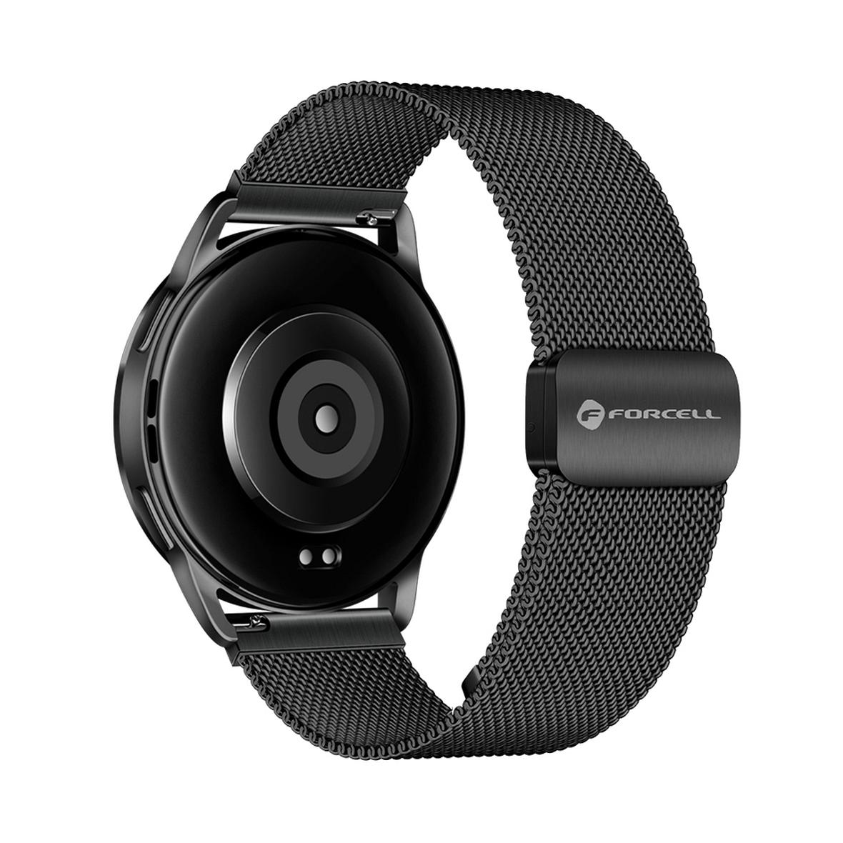 Pasek do Samsung Galaxy Watch Forcell F-Design FS11 magnetyczny stal 22 mm czarny