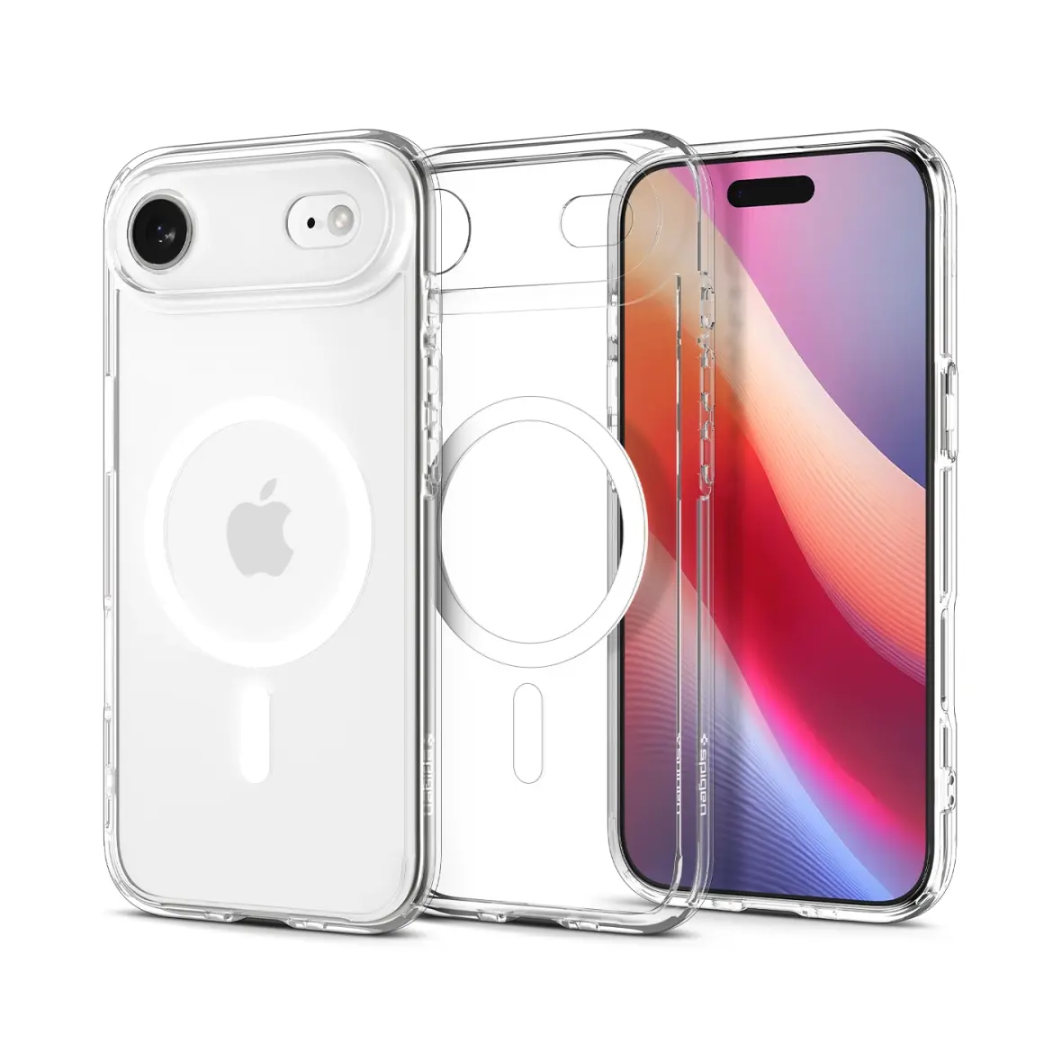 SPIGEN futerał ULTRA HYBRID MAG kompatybilny z MagSafe do IPHONE 17 Air clear white