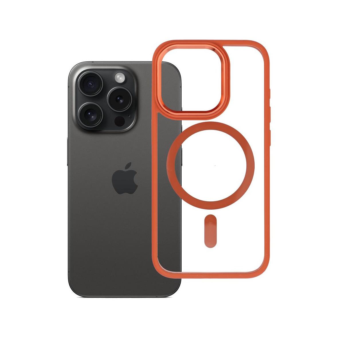 ROAR futerał MAG BUMPER kompatybilny z MagSafe do IPHONE 15 Pro pomarańczowy