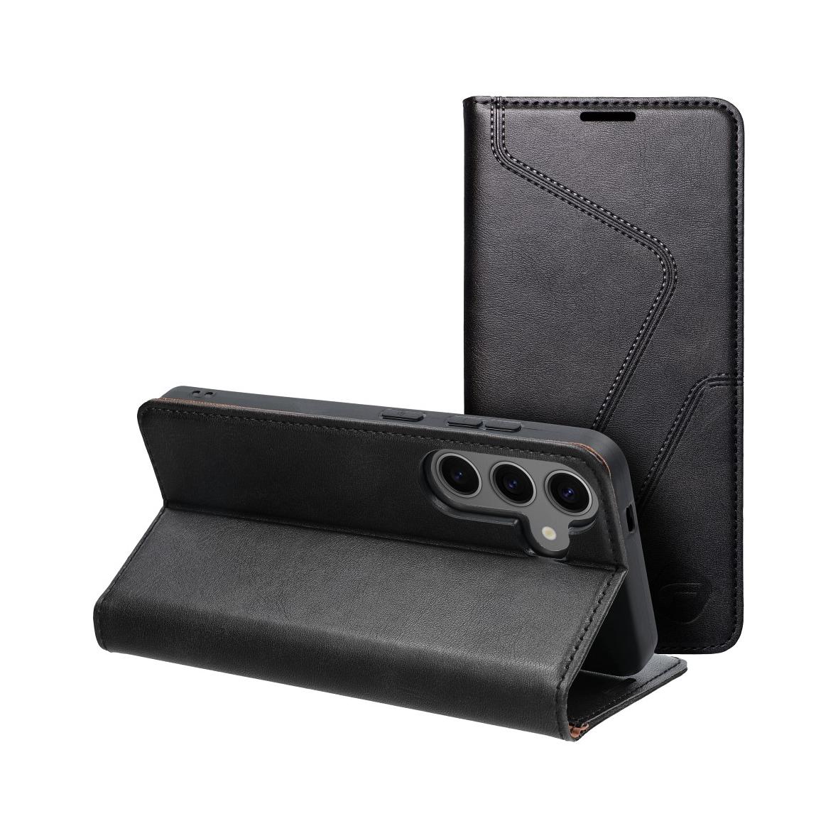 Pokrowiec na Samsung S24 Forcell F-Protect RFID Blocker Book czarny