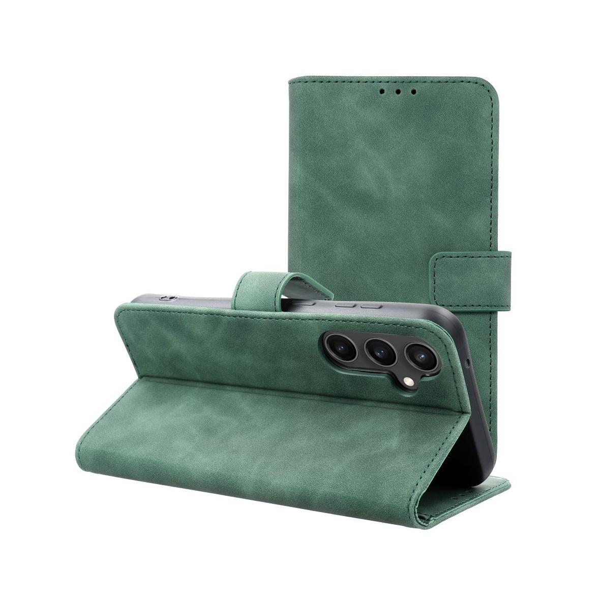Etui z klapką na Samsung S23 FE Tender Book zielone