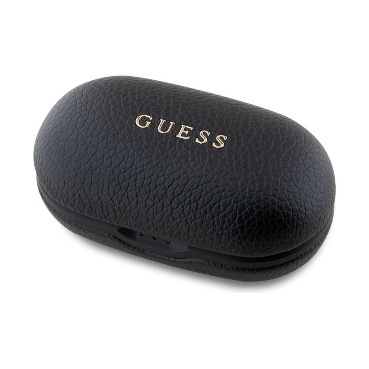 GUESS słuchawki bezprzewodowe bluetooth TWS ENC GUTWSPGTSPSK (PU Grainee Classic Logo) czarne