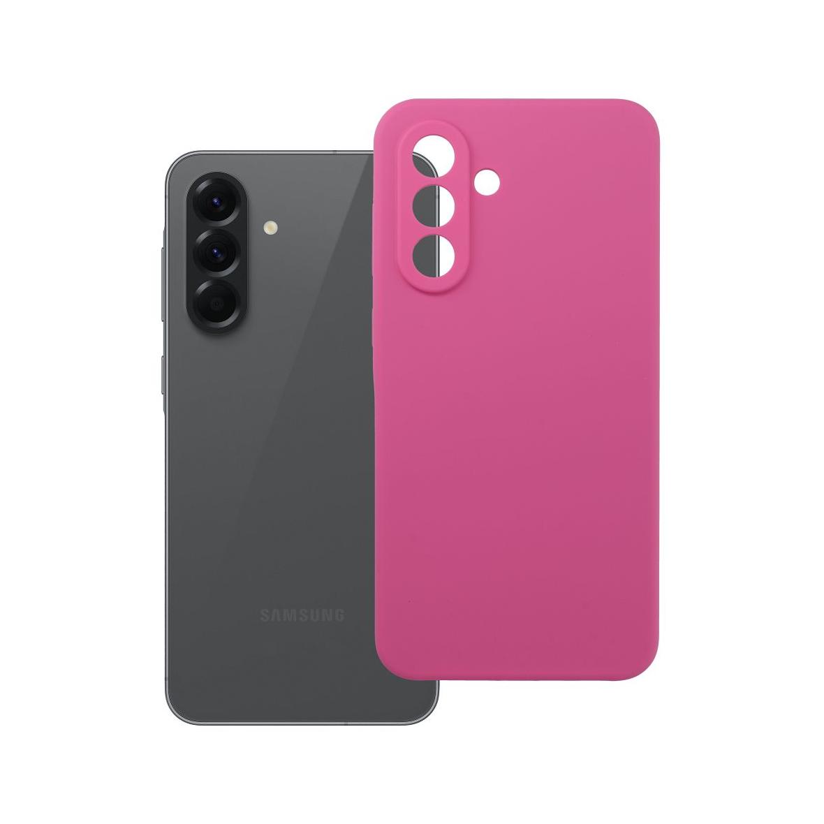 Futerał do Samsung A56 5G Silicone 2mm różowy