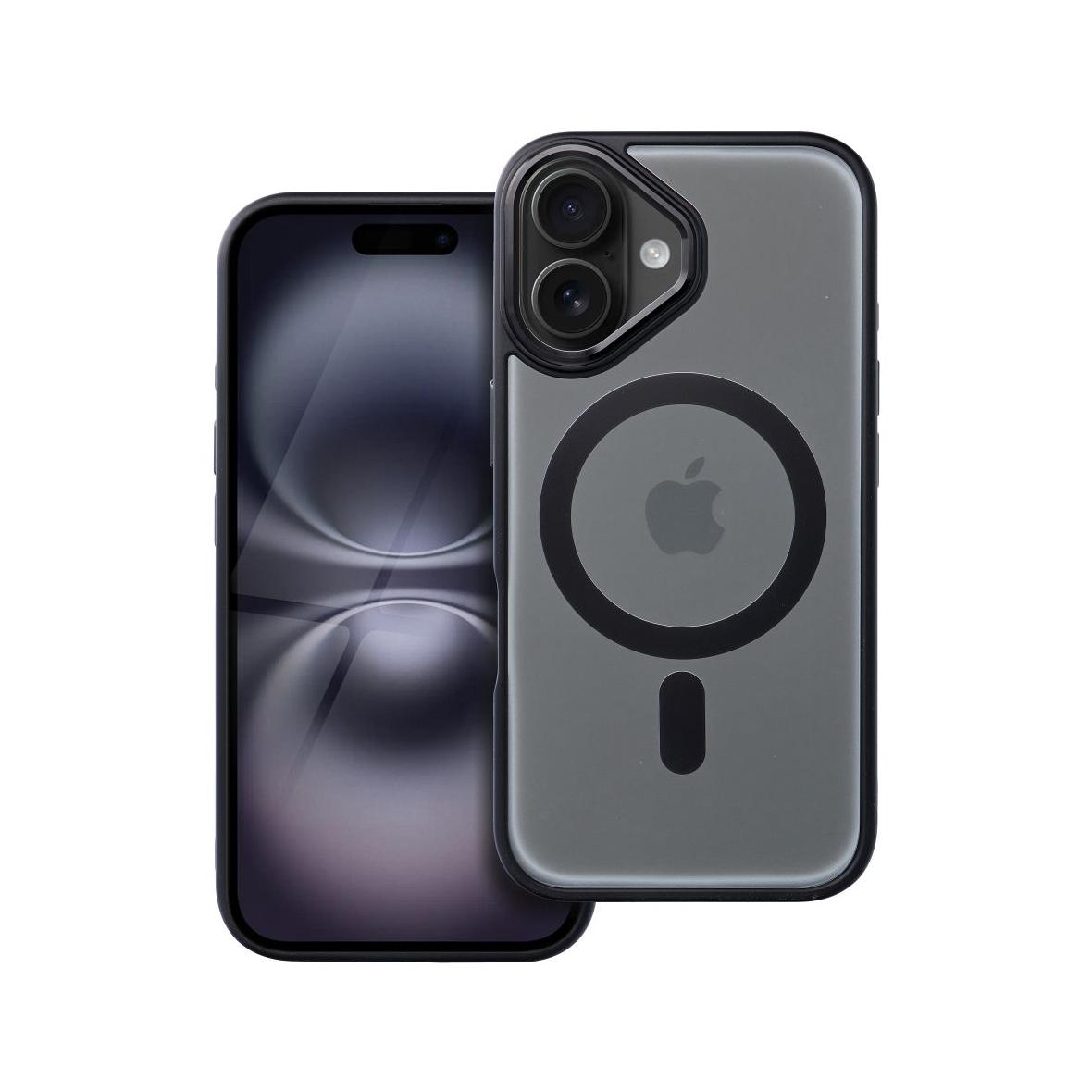 Futerał MATTE MAG COVER kompatybilny z MagSafe do IPHONE 16 czarny