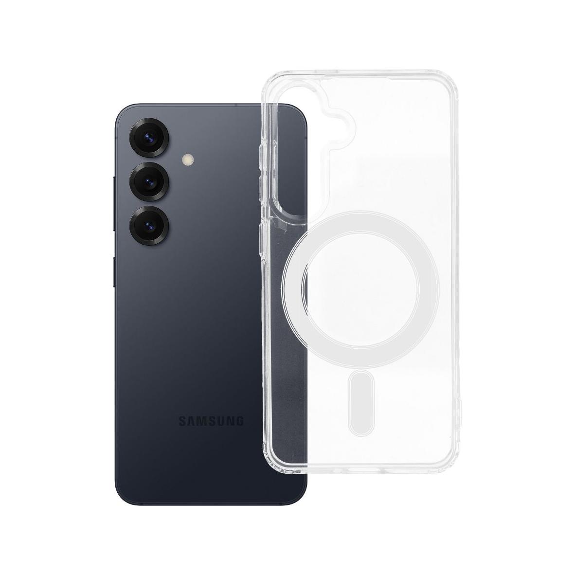 Futerał do Samsung S25 Clear Mag Cover (STR) zgodny z MagSafe transparentny