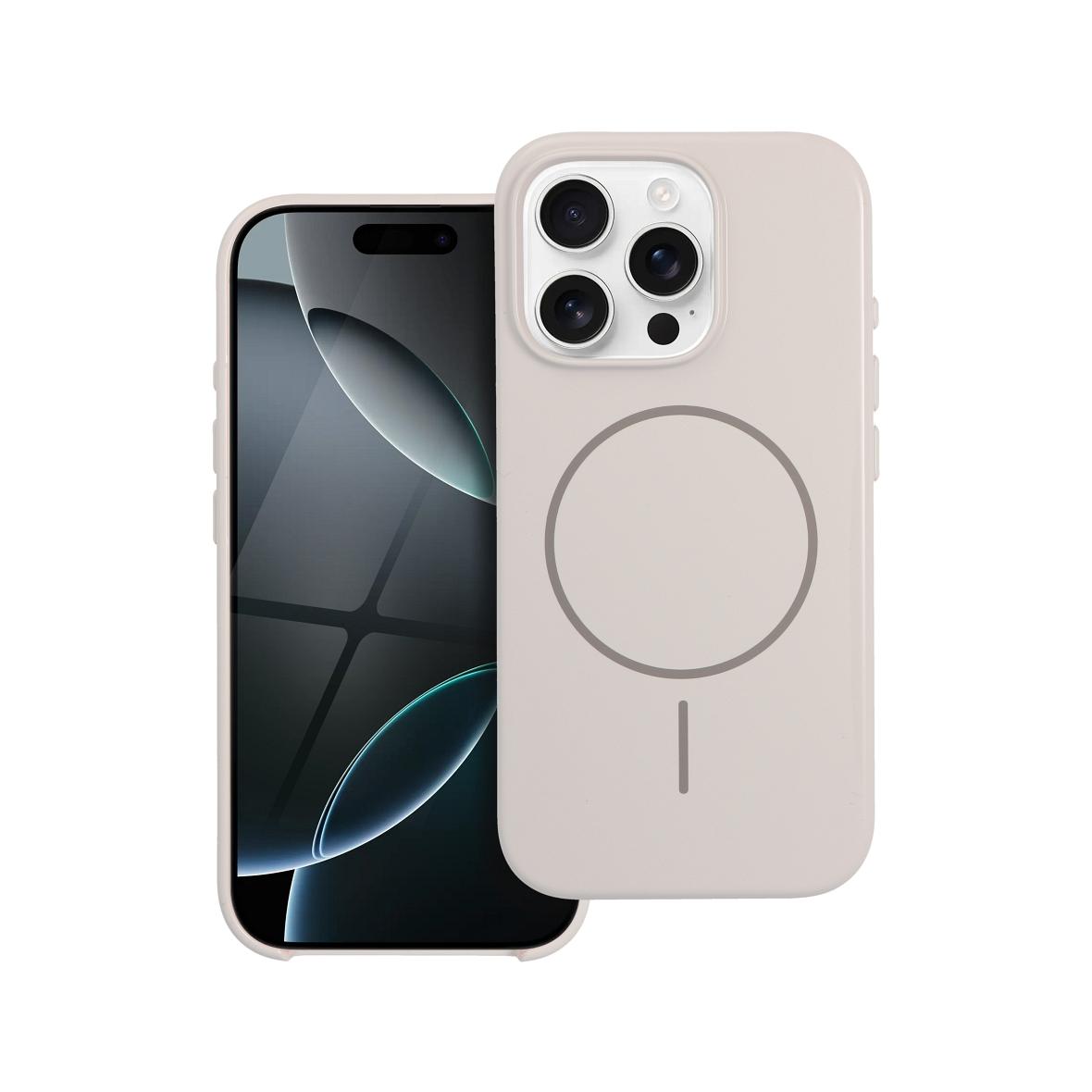 Etui na iPhone 16 PRO Premium Glossy Mag Cover zgodny z MagSafe i Camera Control button białe