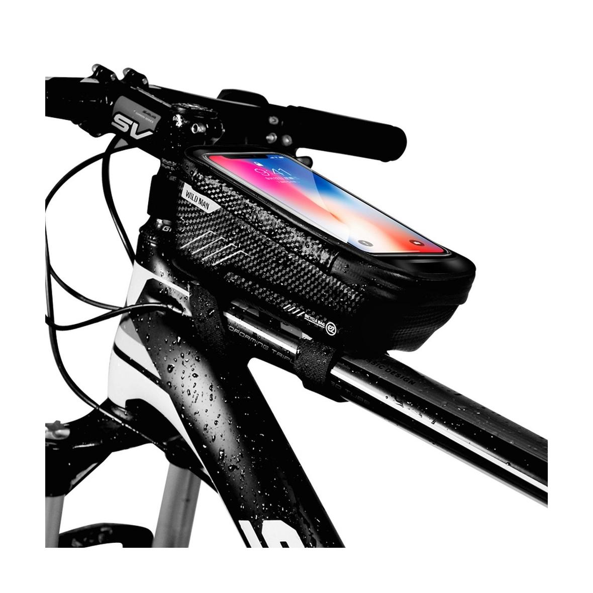 WILDMAN sakwa rowerowa na ramę na zamek  E2 1L ( 4" - 7" ) czarna