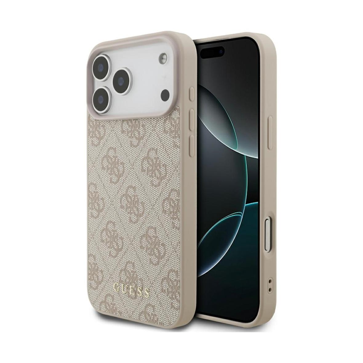 GUESS futerał do IPHONE 17 Pro Max GUHCP17XG4GFPI (PU 4G Classic) różowy