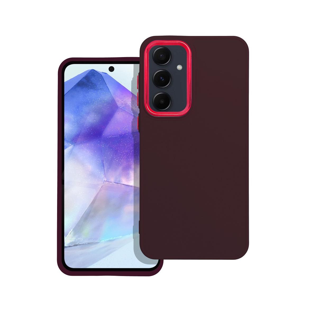 Futerał do Samsung A55 5G Frame fioletowy