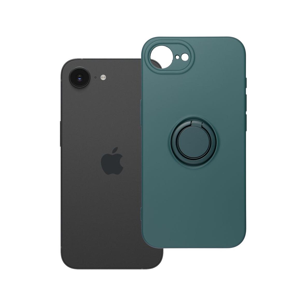 Futerał do iPhone 16e (SE 4 2025) / 17e Silicone Ring zielony