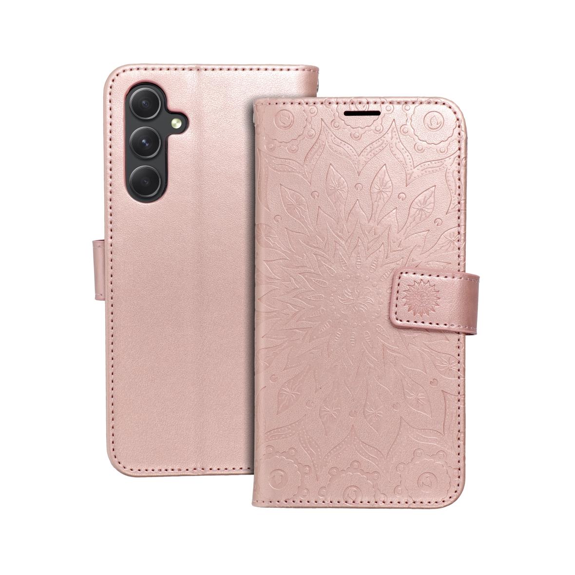 Etui z klapką na Samsung A54 5G Mezzo Book mandala złoto-różowe