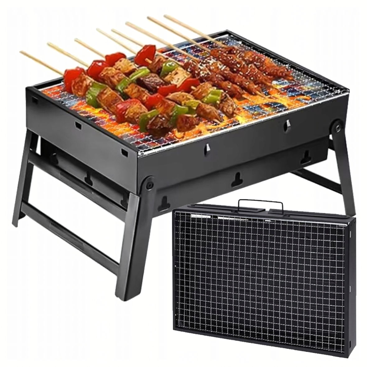 Grill ogrodowy turystyczny składany RC-K-933 czarny
