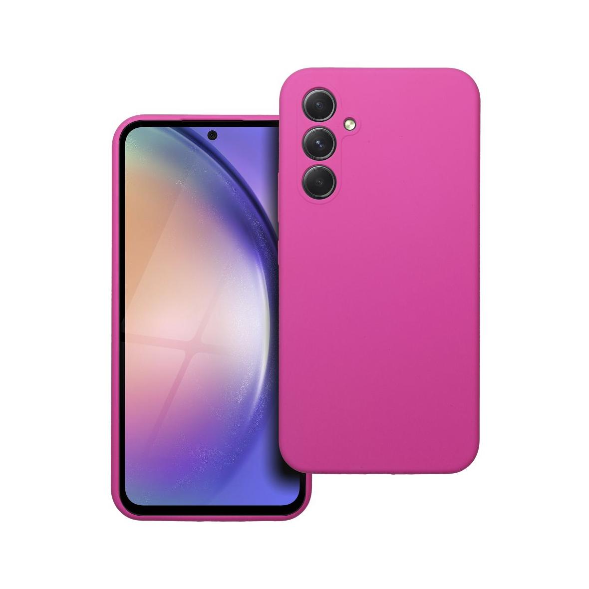 Futerał do Samsung A54 5G Silicone 2mm różowy