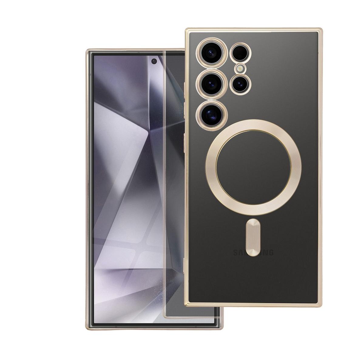 Futerał do Samsung A37 Electro Mag Cover zgodny z MagSafe złoty